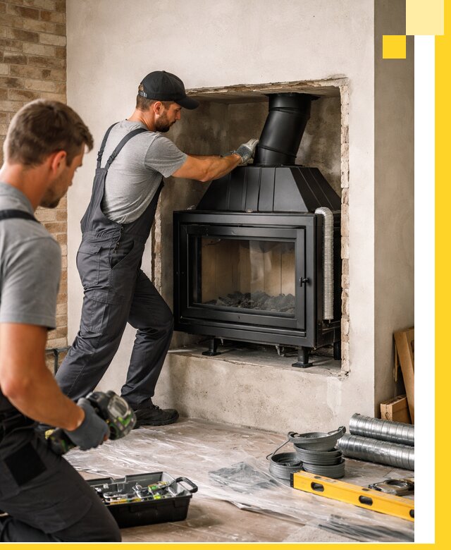 Установка каминных топок в Улане-Удэ: монтаж, подключение