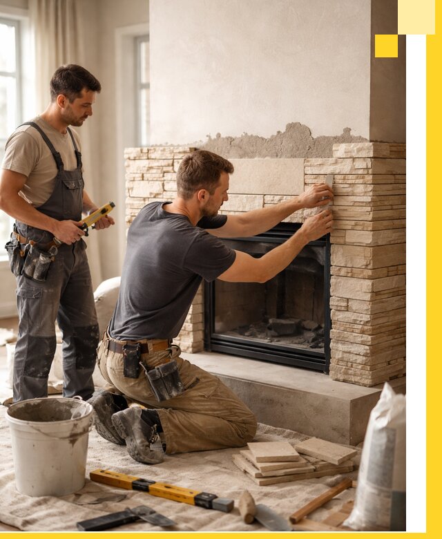 Установка и монтаж каминов для загородного дома в Улане-Удэ