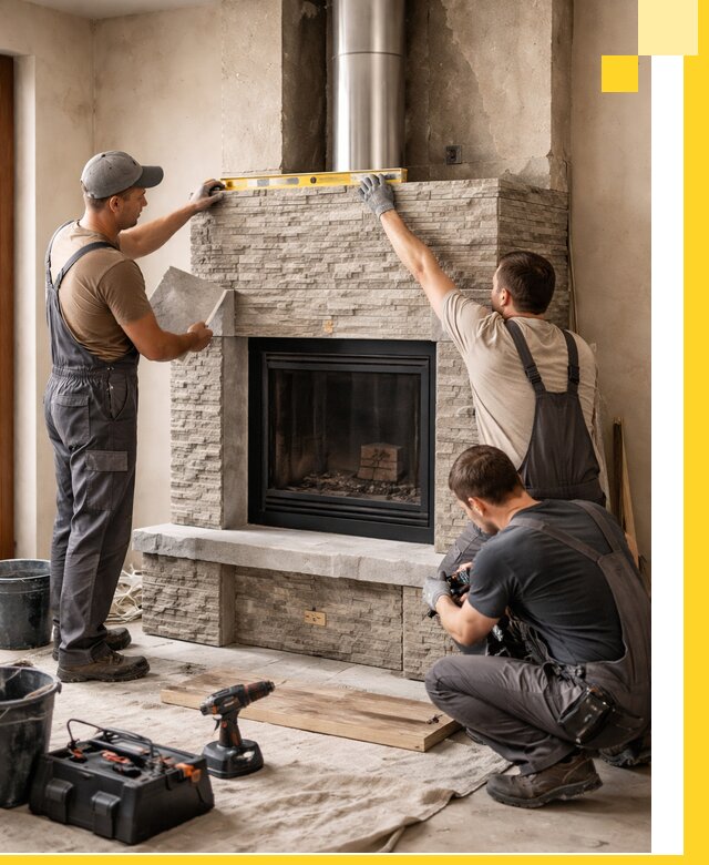 Профессиональный монтаж каминов под ключ в Улане-Удэ для дома