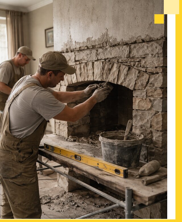 Изготовление каминов под ключ в Улане-Удэ, монтаж и отделка