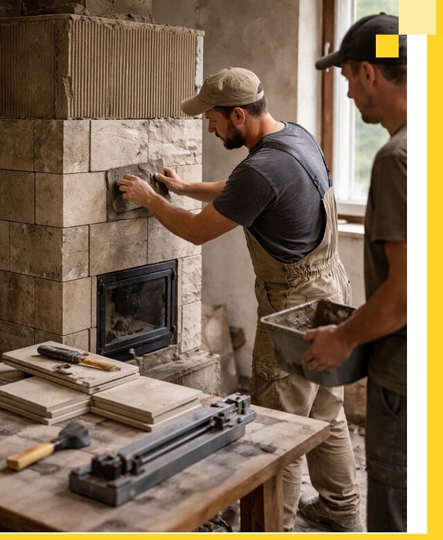 Профессиональная облицовка печей в Улане-Удэ: керамика и камень