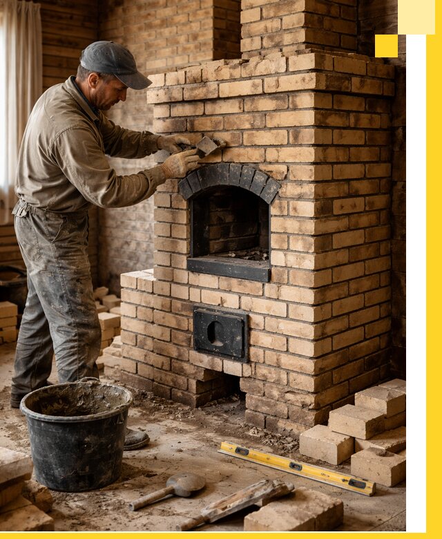 Кирпичные печи под ключ в Улане-Удэ: проектирование и кладка
