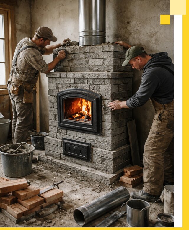 Производство, поставка и монтаж дровяных печей в Улане-Удэ