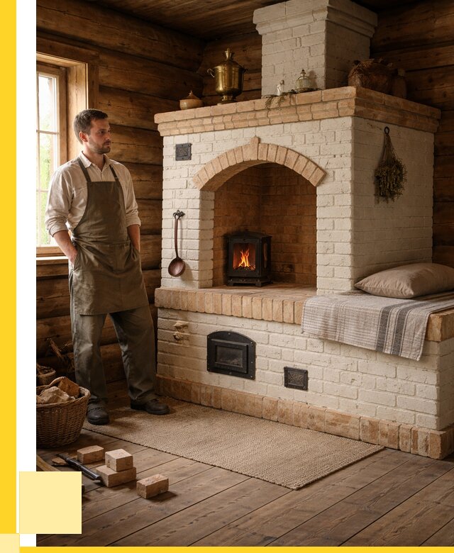 Русские печи с лежанкой под ключ в Улане-Удэ от 153645 р. ЭриданЛнд