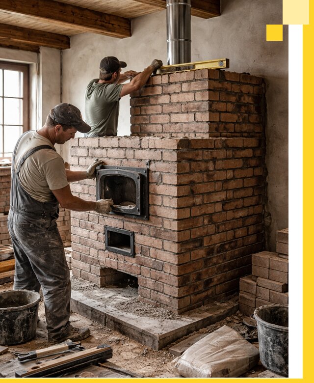 Печи для загородного дома под ключ в Улане-Удэ — монтаж и сервис