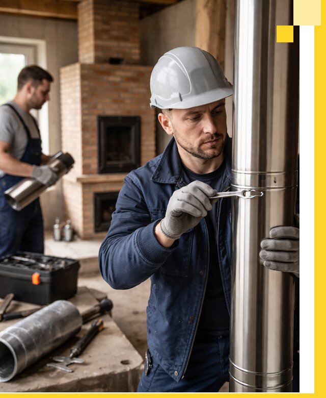 Профессиональный монтаж дымоходов для печей в Улане-Удэ