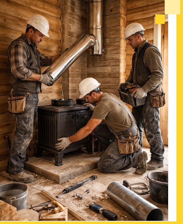 Профессиональный монтаж банных печей и дымоходов в Улане-Удэ