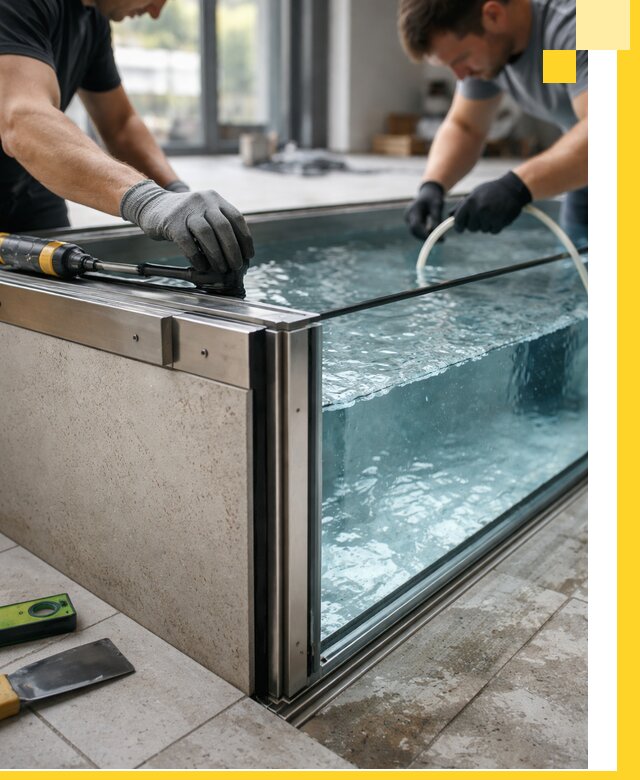 Проектирование и монтаж стеклянных бассейнов в Улане-Удэ