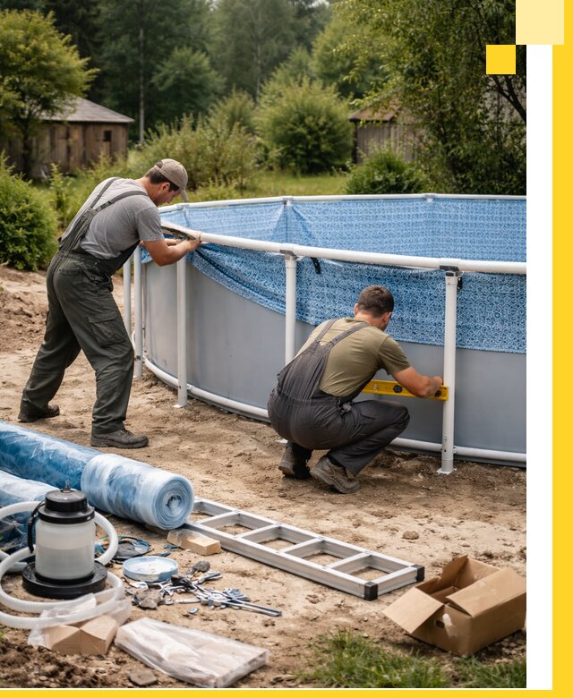 Установка и монтаж каркасных бассейнов в Улане-Удэ под ключ