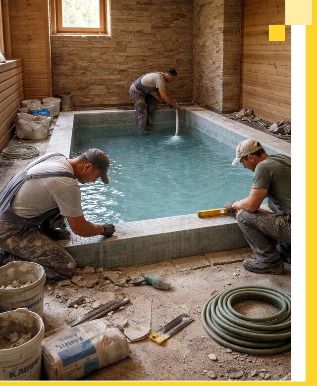 Проектирование и строительство бассейнов для бани в Улане-Удэ