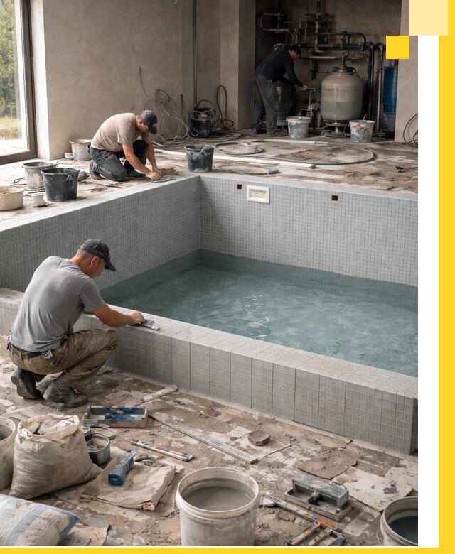 Строительство и монтаж бассейнов в помещении в Улане-Удэ