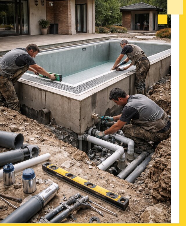 Строительство переливных бассейнов в Улане-Удэ под ключ