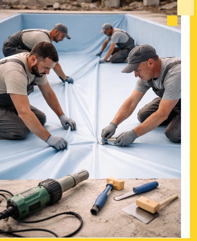 ПВХ пленка для бассейнов с монтажом и гарантией в Улане-Удэ