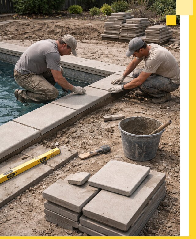 Установка и изготовление копингового камня для бассейнов в Улане-Удэ