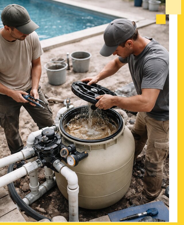 Установка и обслуживание песочных фильтров для бассейнов в Улане-Удэ