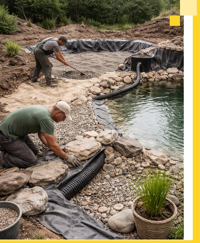 Строительство природных бассейнов и озер в Улане-Удэ под ключ