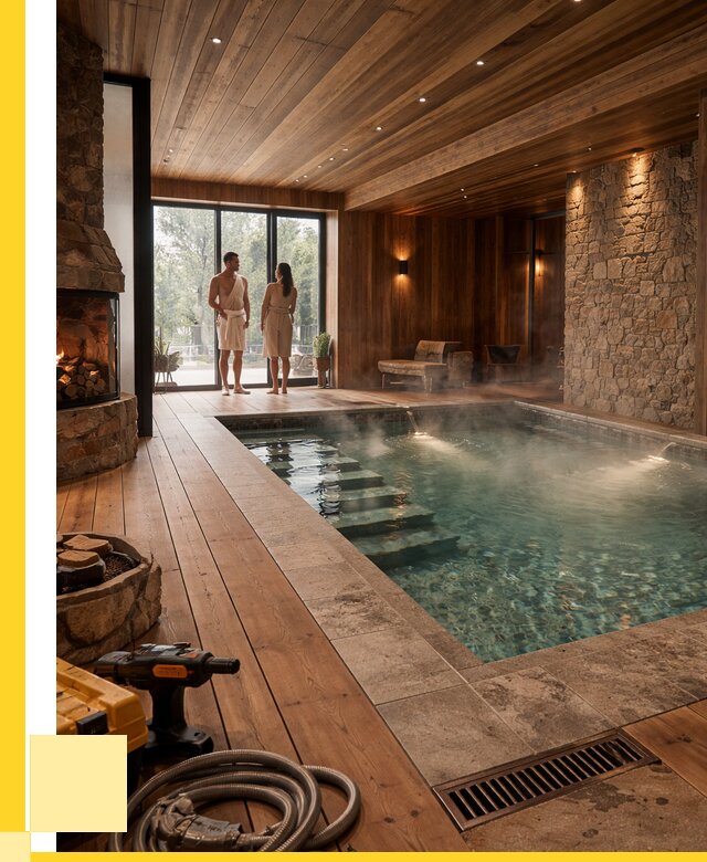 Проекты бань с бассейном под ключ в Улане-Удэ от 76823 р., ЭриданЛнд