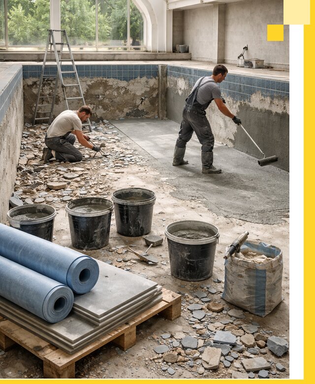 Реконструкция бассейнов в Улане-Удэ: ремонт, гидроизоляция