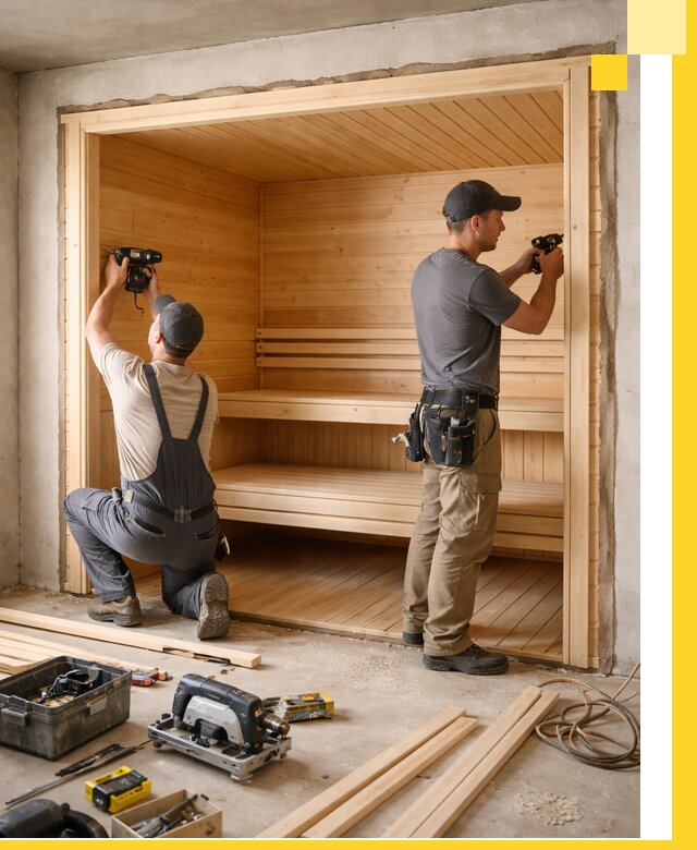 Монтаж саун под ключ в Улане-Удэ — проектирование и установка