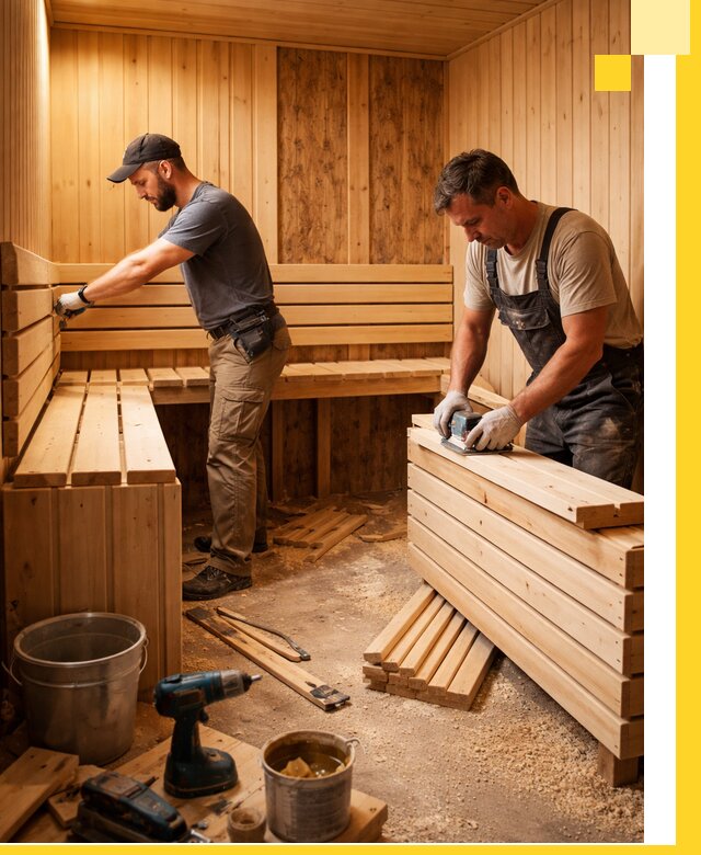 Профессиональный комплексный ремонт саун под ключ в Улане-Удэ