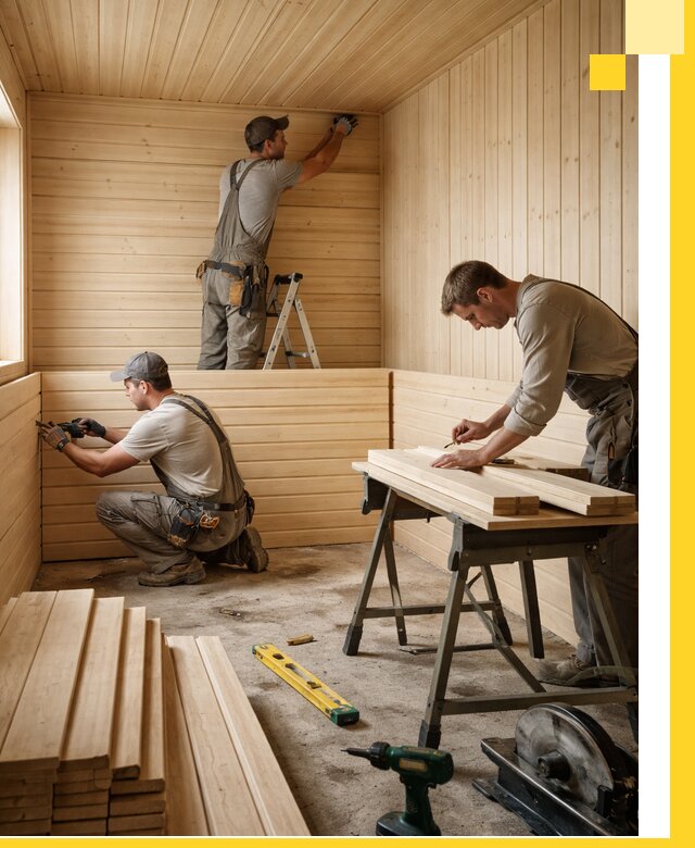 Обшивка саун в Улане-Удэ из натуральной древесины под ключ