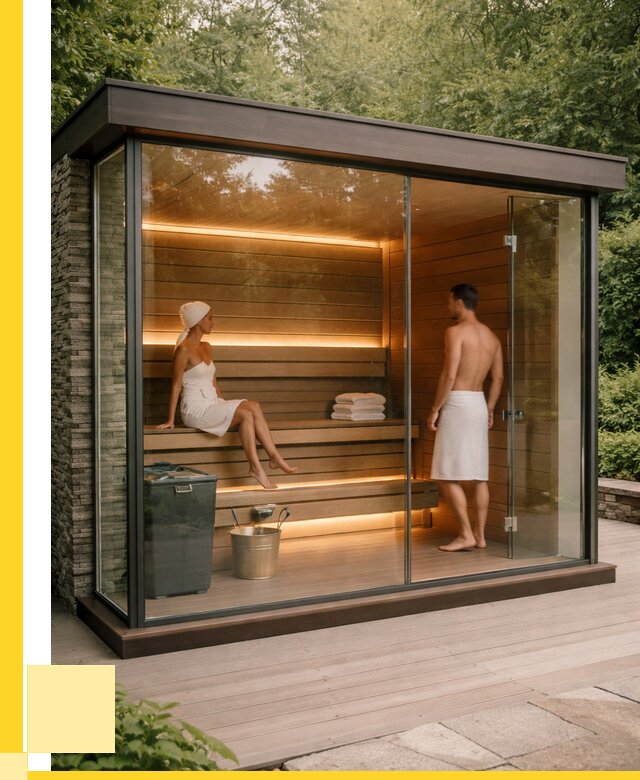 Сауна стеклянная и двери для сауны в Улане-Удэ от 256075 р. | ЭриданЛнд