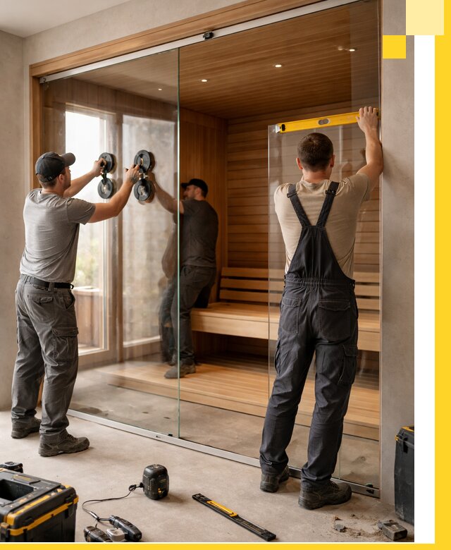 Производство и монтаж стеклянных саун под ключ в Улане-Удэ