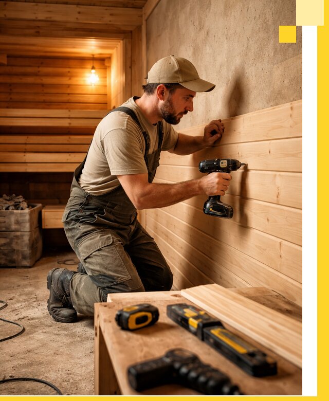 Профессиональная внутренняя отделка бани в Улане-Удэ под ключ