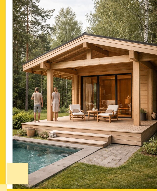 Бани с террасой под ключ в Улане-Удэ от 614580 р. | ЭриданЛнд