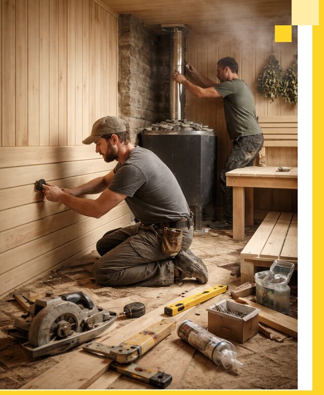 Полное строительство и оснащение парных под ключ в Улане-Удэ