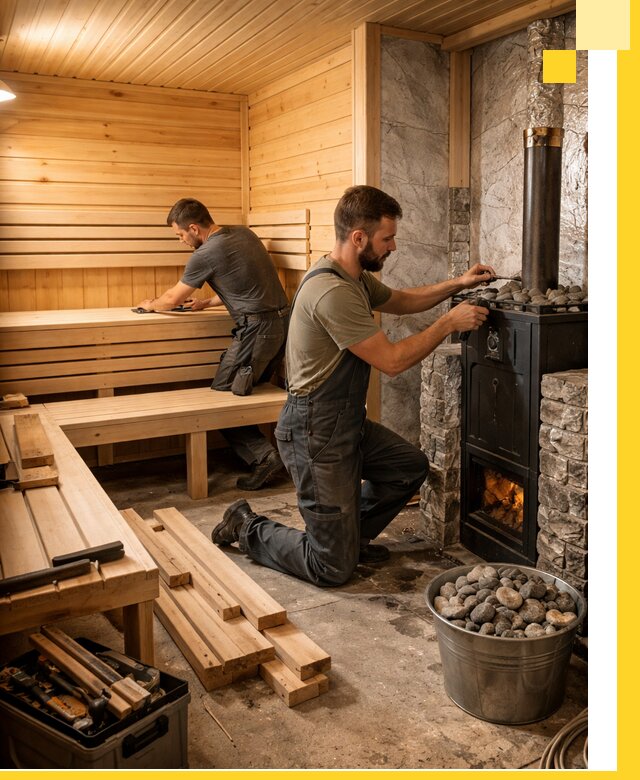 Дизайн и строительство интерьеров бань под ключ в Улане-Удэ