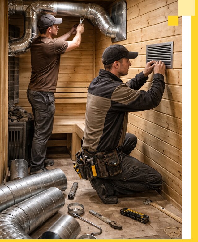 Проектирование и монтаж вентиляции бани в Улане-Удэ под ключ