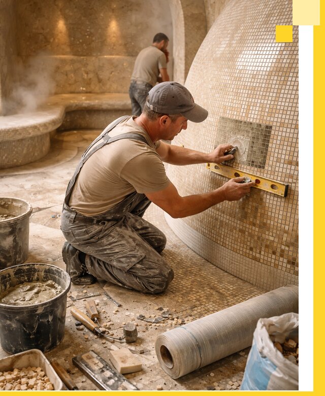 Хамам под ключ в Улане-Удэ: проектирование, строительство, отделка