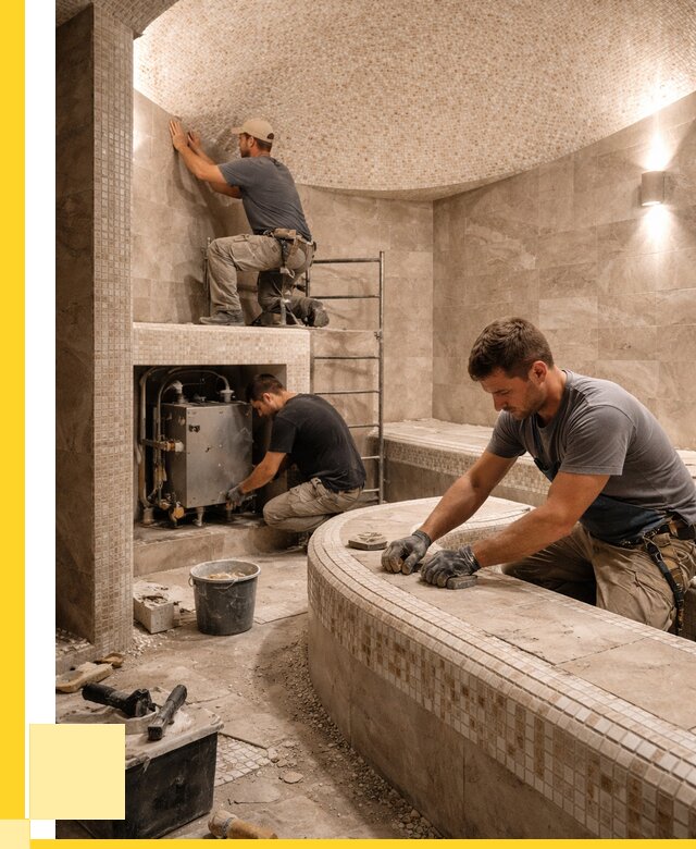 Монтаж хамамов под ключ в Улане-Удэ от 256075 р. ЭриданЛнд