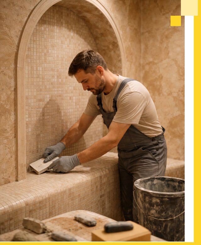 Профессиональная отделка хамамов с мозаикой под ключ в Улане-Удэ