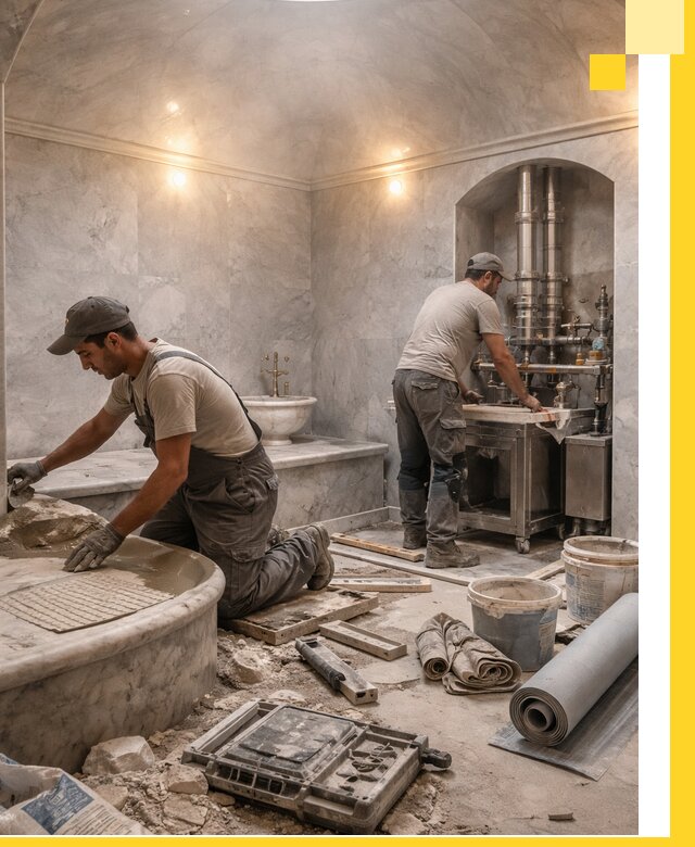 Строительство турецких бань хаммам под ключ в Улане-Удэ